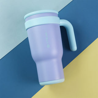 VyblooJug Bayas Aurora Taza de Acero Inoxidable con Tapa y Asa Para uso en Vehículos
