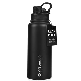 VyblooJug Obsidiana Vaso Termico con Doble Pico con Asa para Transportar