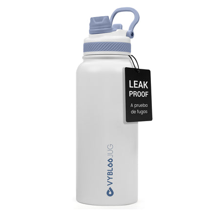 VyblooJug Perla Vaso Termico con Doble Pico con Asa para Transportar