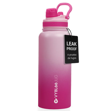 VyblooJug Quetzfuego Vaso Termico con Doble Pico con Asa para Transportar