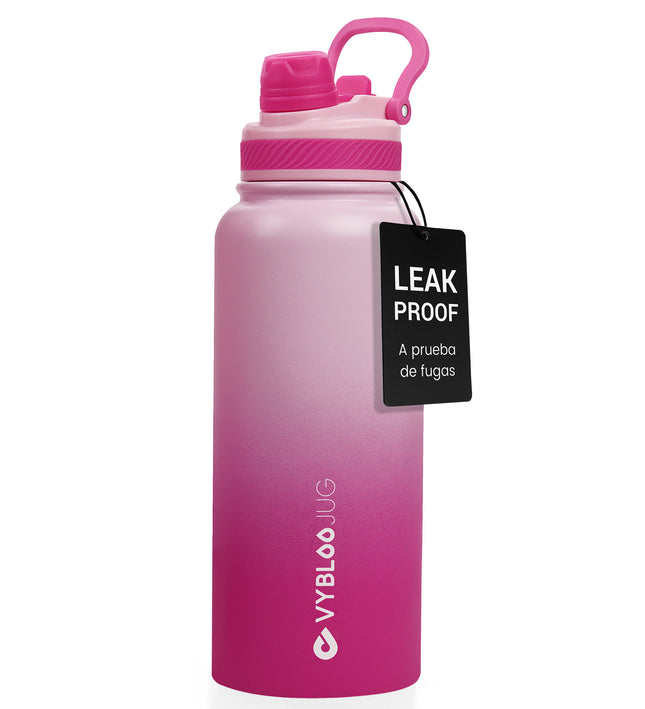 VyblooJug Quetzfuego Vaso Termico con Doble Pico con Asa para Transportar