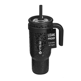 VyblooJug Jaguar Taza de Acero Inoxidable con Tapa y Asa Para uso en Vehículos