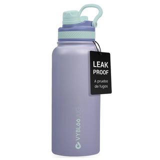 VyblooJug Amatista Vaso Termico con Doble Pico con Asa para Transportar