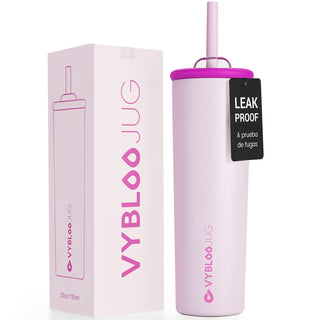 VYBLOOJUG Vaso Térmico de Acero Inoxidable con Calor/Frí 25oz Rosa