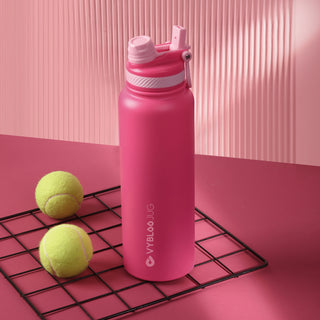 VyblooJug Rubí Vaso Termico con Doble Pico con Asa para Transportar