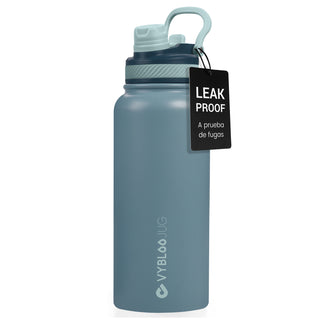 VyblooJug Labradorita Vaso Termico con Doble Pico con Asa para Transportar
