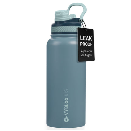 VyblooJug Labradorita Vaso Termico con Doble Pico con Asa para Transportar