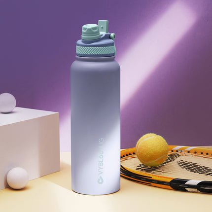 VyblooJug Amatista Vaso Termico con Doble Pico con Asa para Transportar