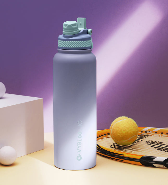 VyblooJug Amatista Vaso Termico con Doble Pico con Asa para Transportar