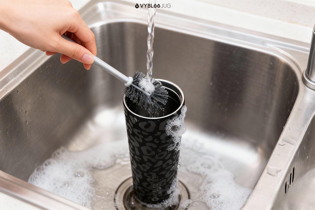 ¿Cómo limpiar un termo de acero inoxidable por dentro sin dañarlo?