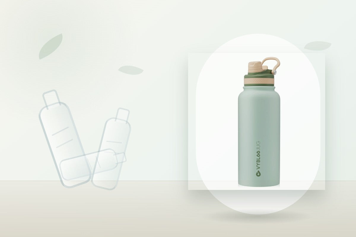 ¿Cuántas botellas de plástico ahorras usando un termo de acero inoxidable?