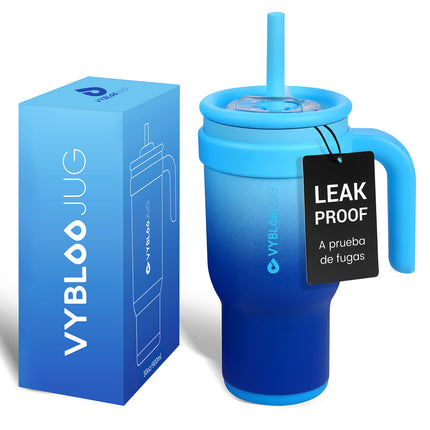 VyblooJug Fizz Azul Taza Térmica Para Auto | 30oz