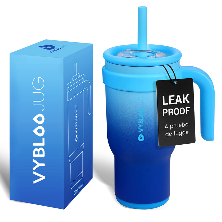 VyblooJug Fizz Azul Taza Térmica Para Auto | 30oz