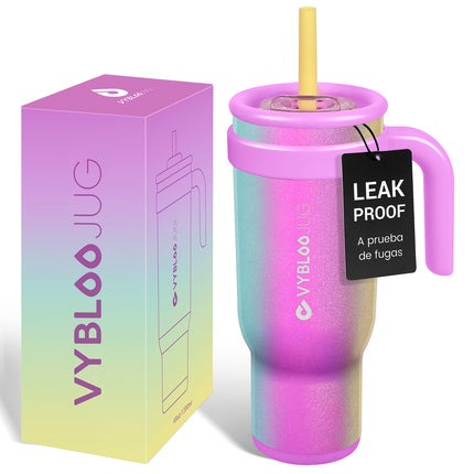VyblooJug Arcoíris Taza Térmica Para Auto | 40oz