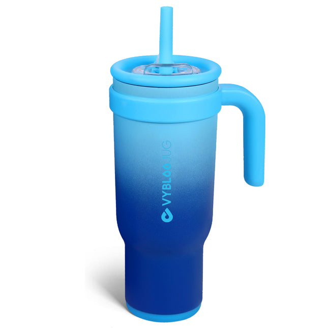 VyblooJug Fizz Azul Taza Térmica Para Auto | 40oz