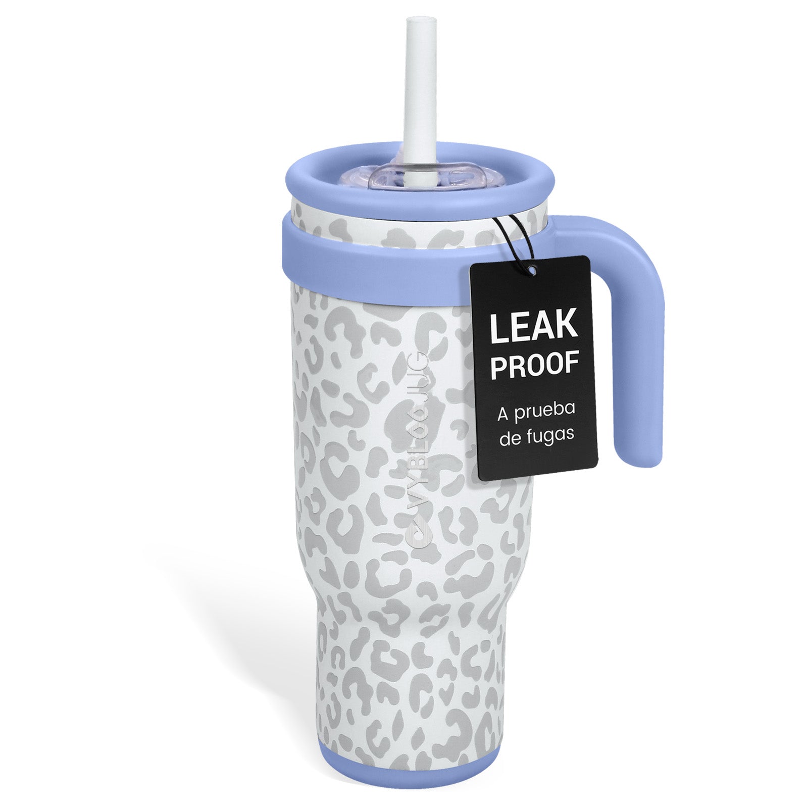 Leopardo Crema Taza Térmica Para Auto-Imagen principal