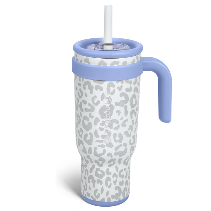 VyblooJug Leopardo Crema Taza Térmica Para Auto | 40oz