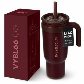 VyblooJug Terciopelo Tinto Taza Térmica Para Auto | 40oz