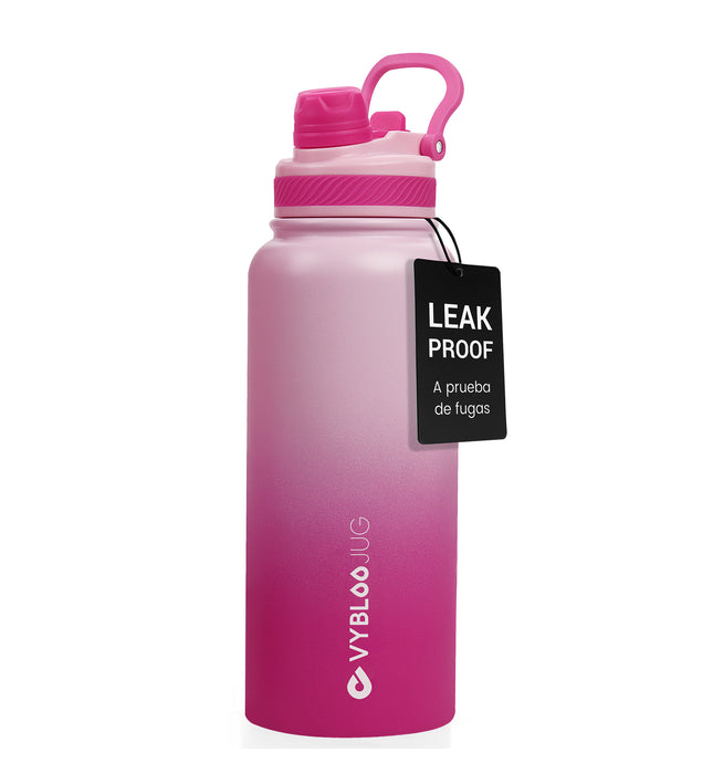 VyblooJug Quetzfuego Vaso Termico con Doble Pico con Asa para Transportar