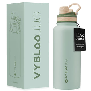 VyblooJug Mint Verde Vaso Térmico de Doble Boquilla | 32oz