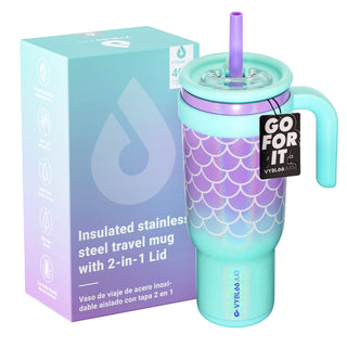 VyblooJug taza térmica 40oz con empaque de regalo y tarjeta Go For It