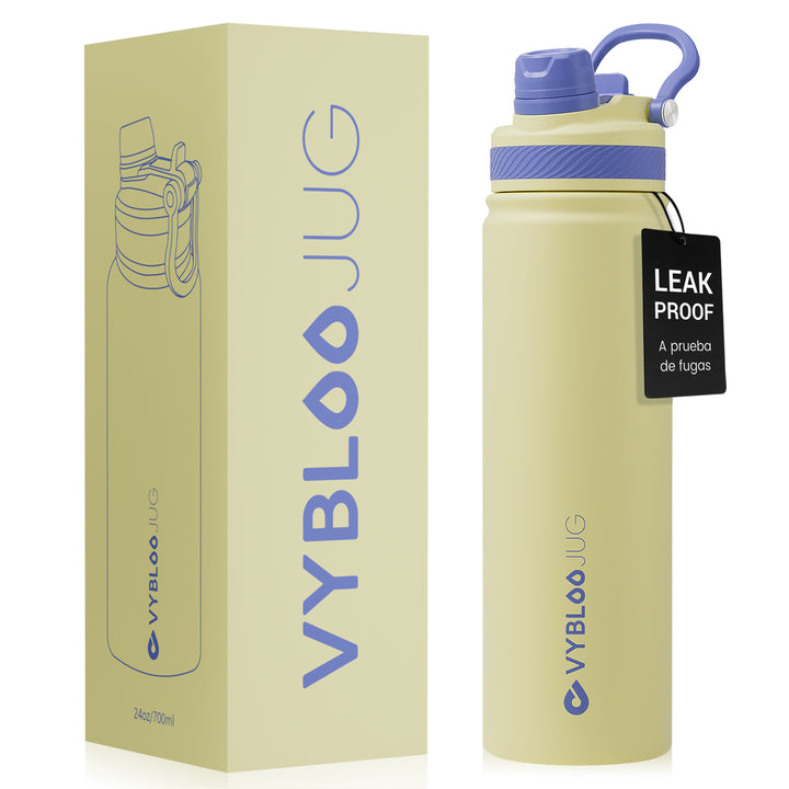 VyblooJug Sol Vivo Vaso Térmico de Doble Boquilla  | 24oz