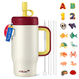 VyblooJug Gorro Rojo Termos para Agua Niños