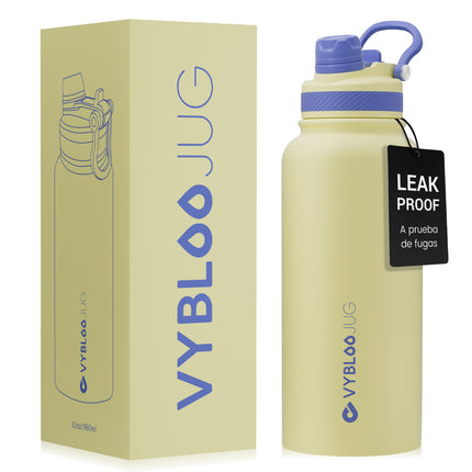 VyblooJug Sol Vivo Vaso Térmico de Doble Boquilla | 32oz