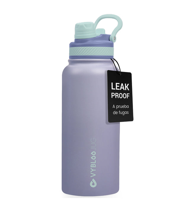 VyblooJug Amatista Vaso Termico con Doble Pico con Asa para Transportar