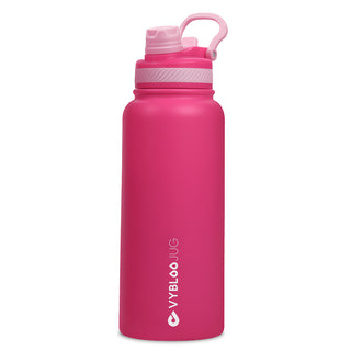 VyblooJug Rubí Vaso Térmico de Doble Boquilla | 32oz