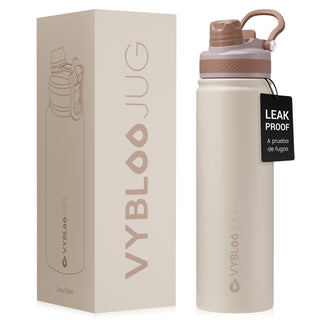 VyblooJug Arena Suave Vaso Térmico de Doble Boquilla | 24oz