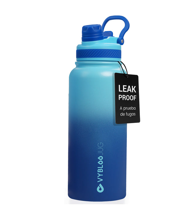 VyblooJug Quetzhielo Vaso Termico con Doble Pico con Asa para Transportar