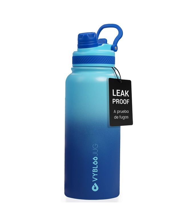 VyblooJug Taza Aislada Portátil con Tapa de 2 Modos y Pajita Vaso Acero Inoxidable Quetzhielo