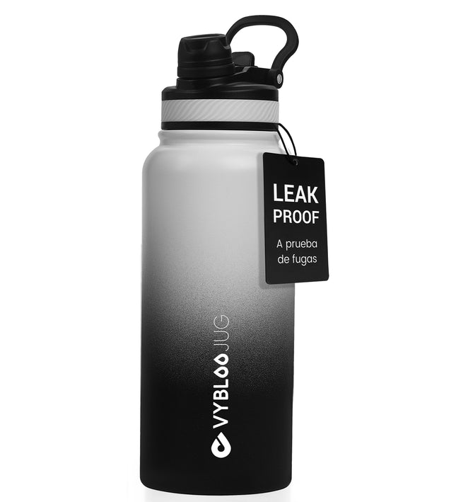 VyblooJug Taza Aislada Portátil con Tapa de 2 Modos y Pajita Vaso Acero Inoxidable Xolo