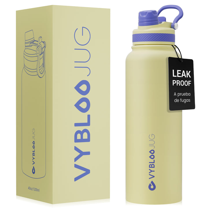 VyblooJug Sol Vivo Vaso Térmico de Doble Boquilla | 40oz