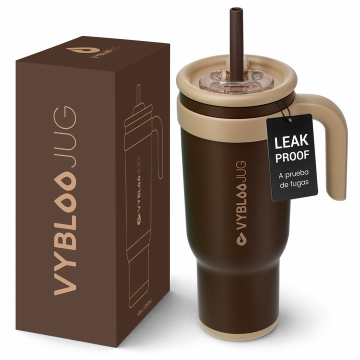 VyblooJug Cacao Niebla Taza Térmica Para Auto | 40oz