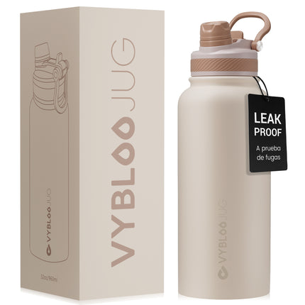 VyblooJug Arena Suave Vaso Térmico de Doble Boquilla | 32oz