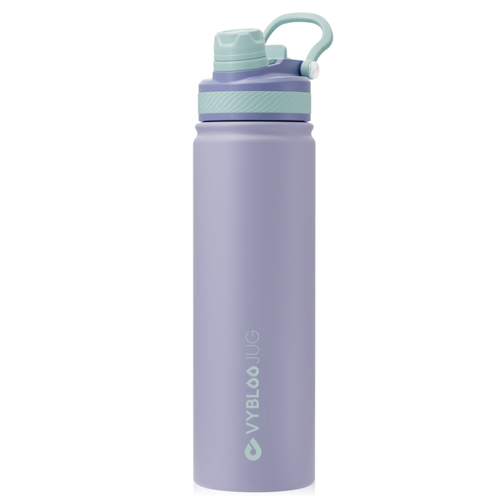 VyblooJug Amatista Vaso Térmico de Doble Boquilla   | 24oz