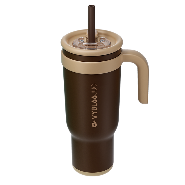 VyblooJug Cacao Niebla Taza Térmica Para Auto | 40oz