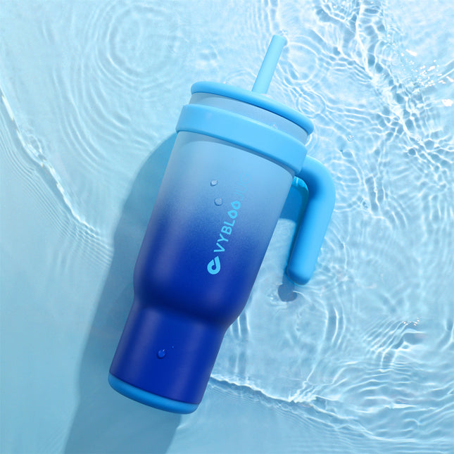 VyblooJug Fizz Azul Taza Térmica Para Auto | 40oz