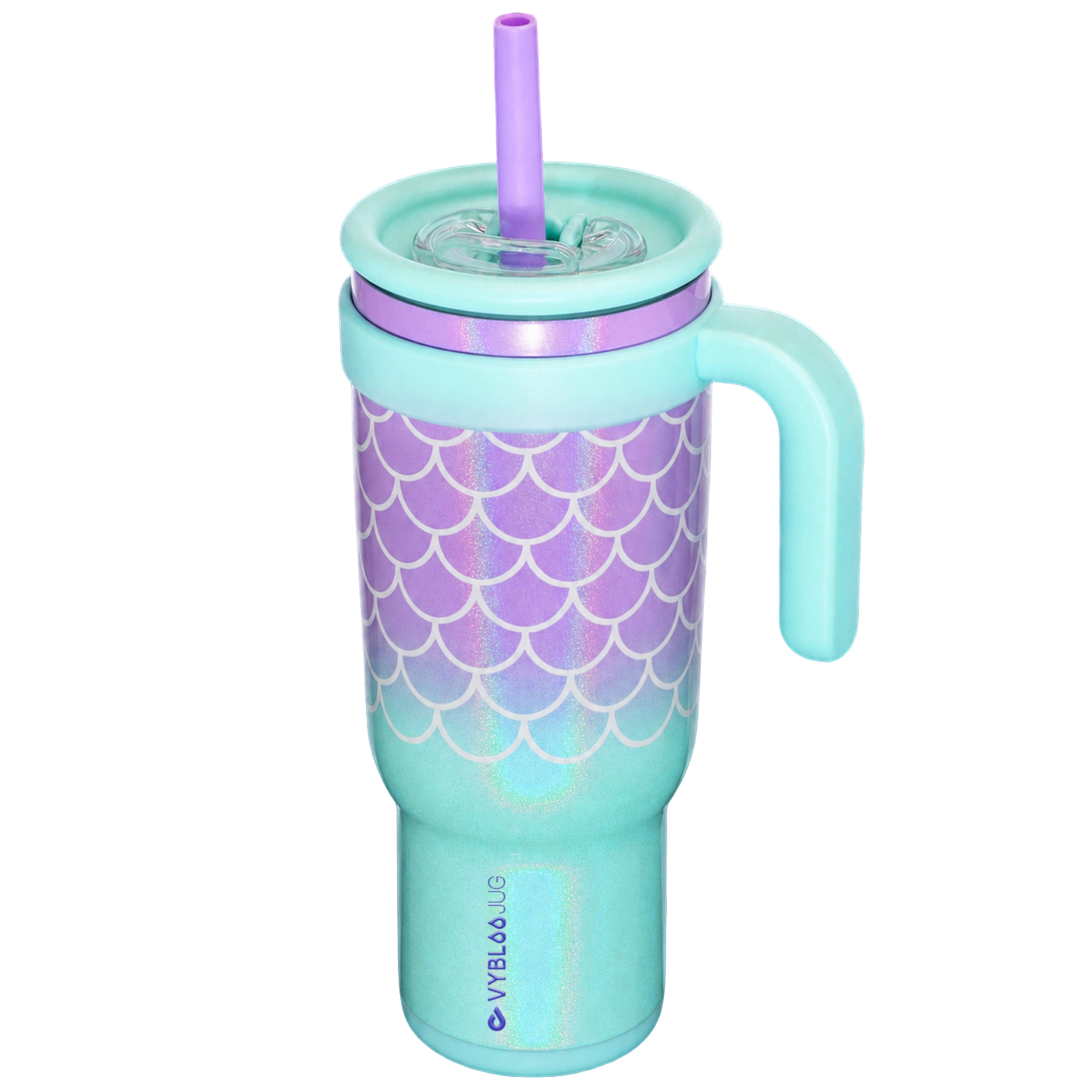VyblooJug taza térmica 40oz marea azul con tapa y popote