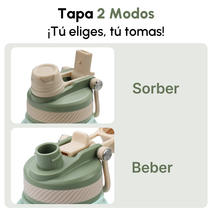 VyblooJug Mint Verde Vaso Térmico de Doble Boquilla | 32oz