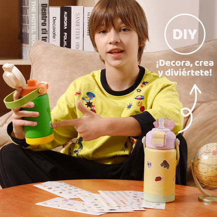 VyblooJug Uva Queso Termos Para Niños