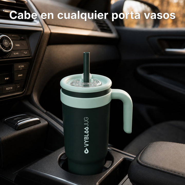 VyblooJug Caviar Salvia Taza Térmica Para Auto | 40oz