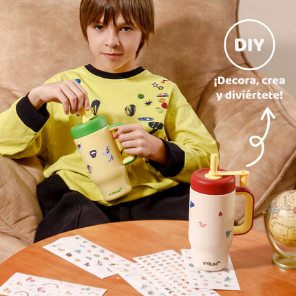 VyblooJug Elfo Solar Termos para Agua Niños