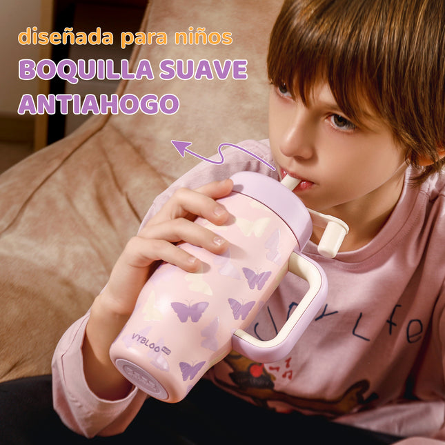 VyblooJug Mariposa Jardín Termos para Agua Niños