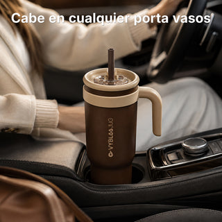 VyblooJug Cacao Niebla Taza Térmica Para Auto | 40oz