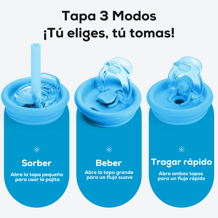 Fizz Azul Taza Térmica Para Auto-Detalles de la tapa del vaso