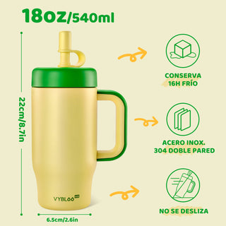 VyblooJug Elfo Solar Termos para Agua Niños