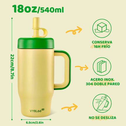 VyblooJug Elfo Solar Termos para Agua Niños